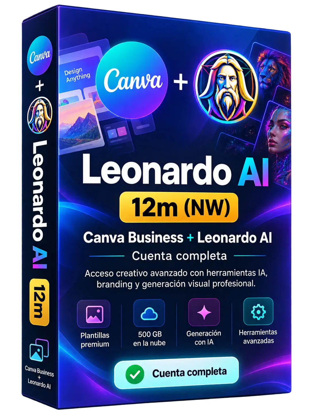 Canva Business + Leonardo AI – 12 meses