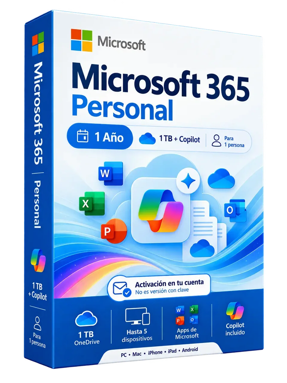 Microsoft 365 Personal – 1 Año – Activación Directa